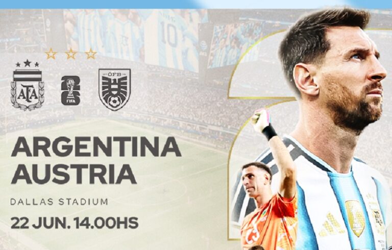 Mundial 2026: Argentina – Austria, desde las 14 hs