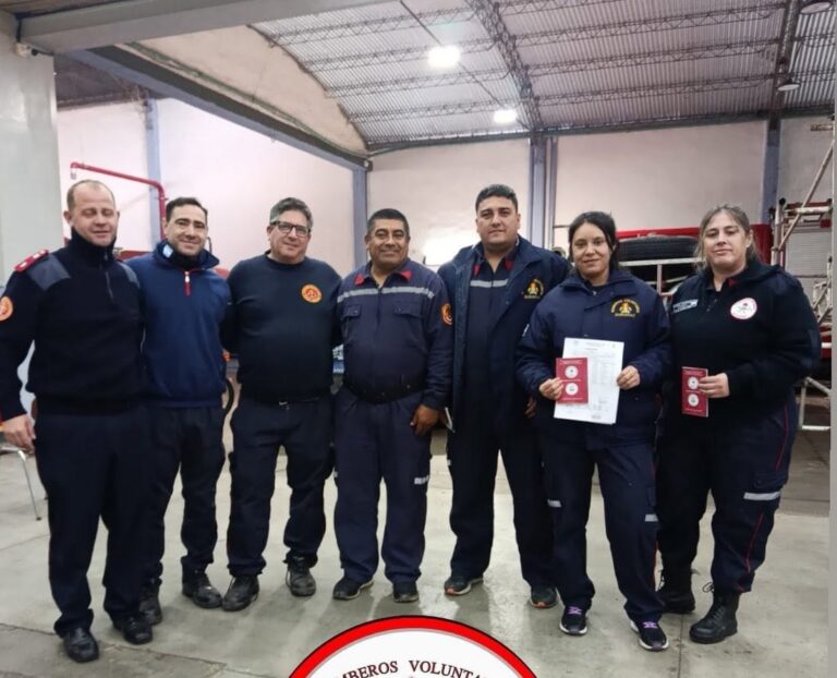 Certificación Rescate Vehicular: participaron Bomberos de Dudignac
