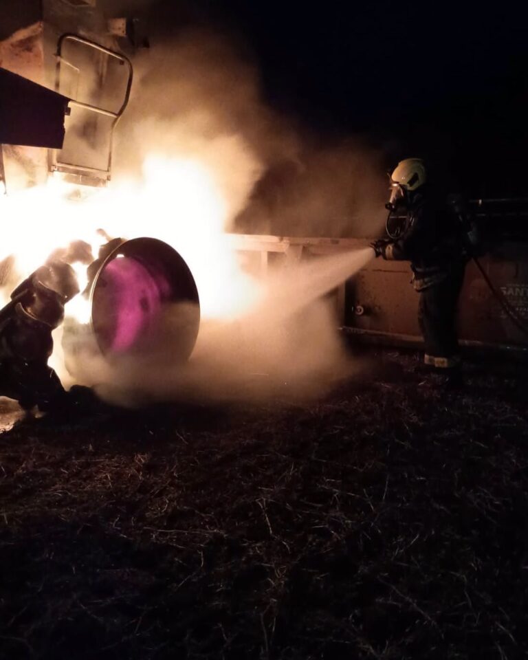 Incendio en zona rural