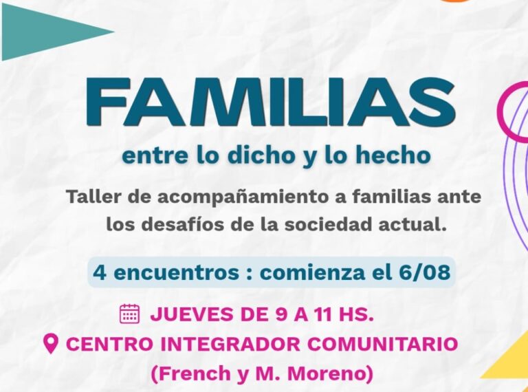 Acompañamiento para Familias: taller gratuito