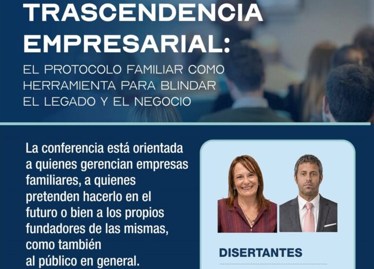 Charla: trascendencia empresarial, este jueves en la Cámara de Comercio