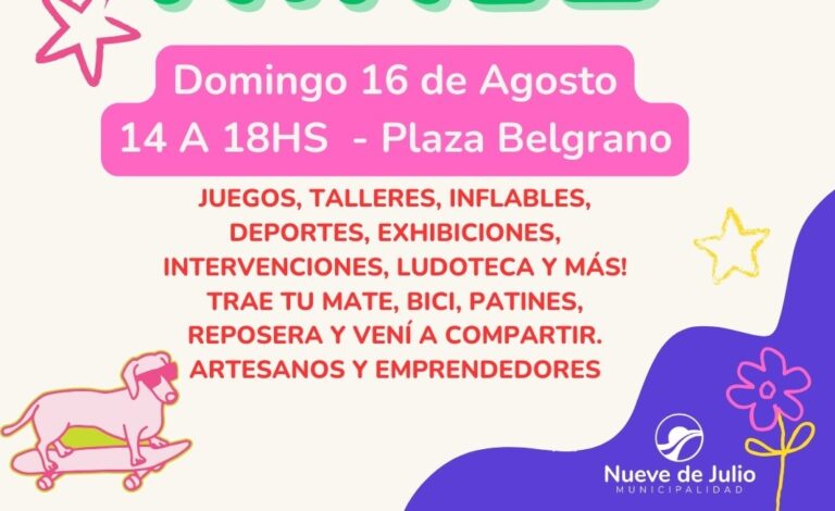 Día del Niño: festejo en Plaza Belgrano